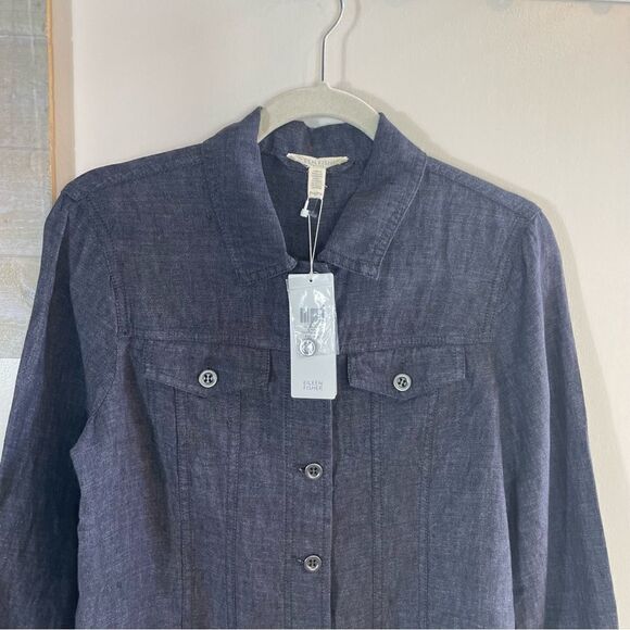 Eileen Fisher Blue Organic jacket - Picture 12 of 15